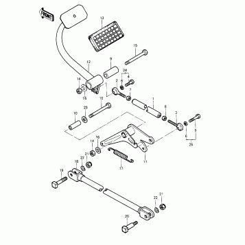 BRAKE PEDAL/TORQUE LINK