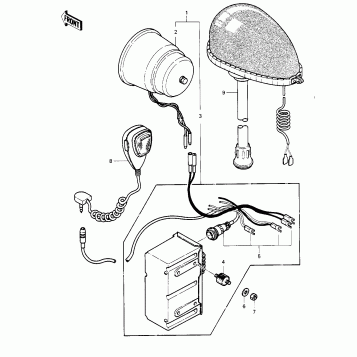 SIREN/POLE LAMP (OPTION)