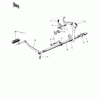 GEAR CHANGE MECHANISM ('72-'73 F9/F9-A 3