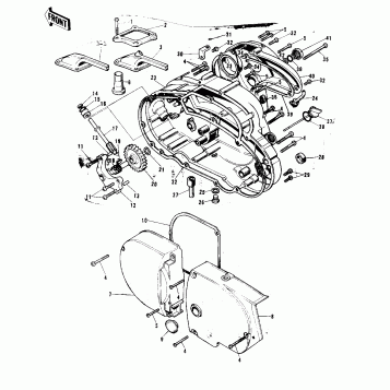 ENGINE COVERS ('72-'73 F9/F9-A 350)