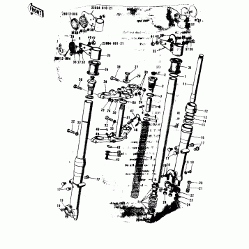 FRONT FORK ('72-'73 F9/F9-A 350)