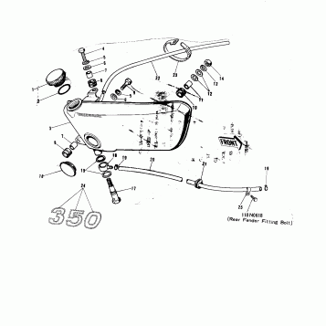 OIL TANK ('72-'73 F9/F9-A 350)