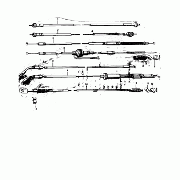 CABLES ('72-'73 F9/F9-A 350)