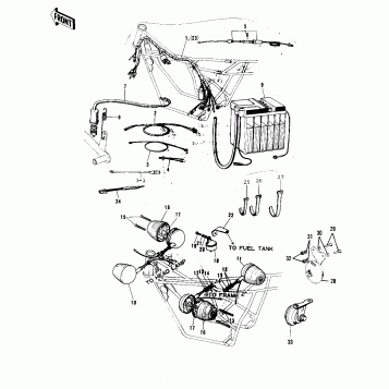 CHASSIS ELECTRICAL EQUIPMENT ('72-'73 F9