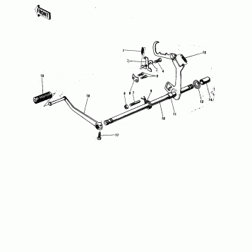 GEAR CHANGE MECHANISM ('74-'75 F9-B/F9-C