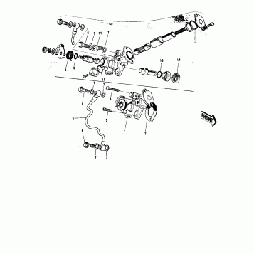 OIL PUMP ('74-'75 F9-B/F9-C 350)