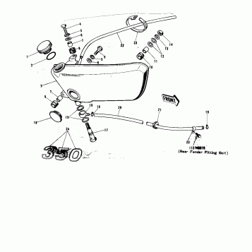 OIL TANK ('74-'75 F9-B/F9-C 350)