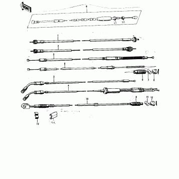 CABLES ('74-'75 F9-B/F9-C 350)