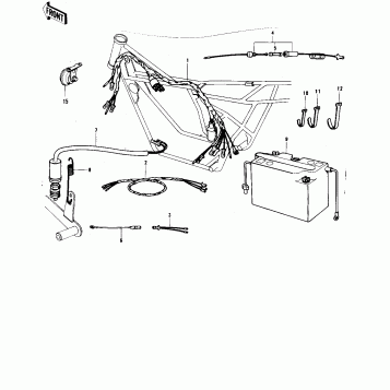 CHASSIS ELECTRICAL EQUIPMENT ('74-'75 F9