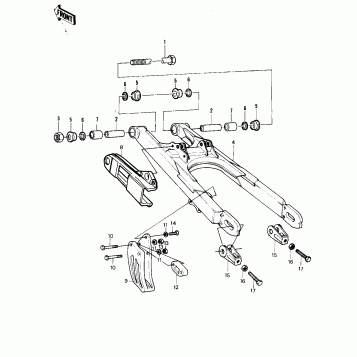 SWING ARM (KX250-A6)