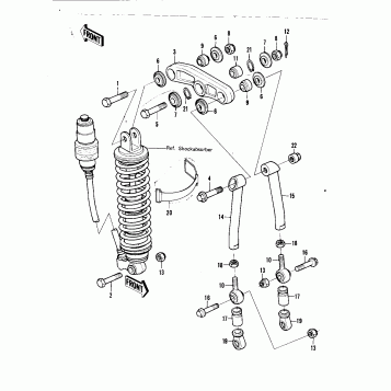 REAR SUSPENSION (KX250-A7)