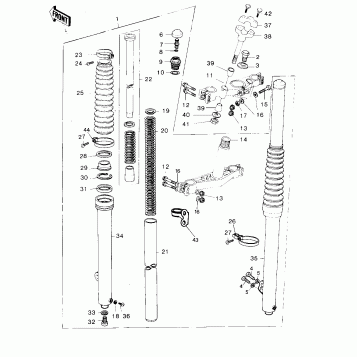 FRONT FORK (KX250-A6)