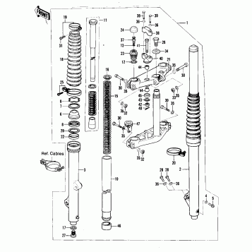 FRONT FORK (KX250-A7