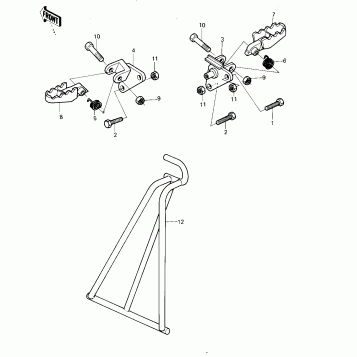 FOOTRESTS/STAND ('80 A6)