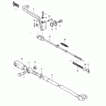 BRAKE PEDAL/TORQUE LINK ('80 A6)