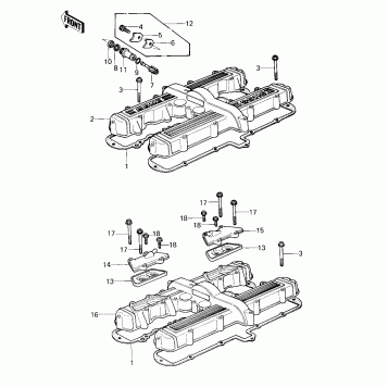 CYLINDER HEAD COVER ('80 KZY 50-E1)