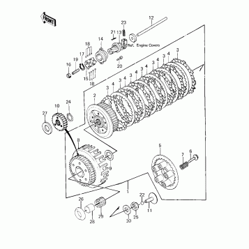 CLUTCH ('80 KZY 50-E1)