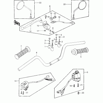 HANDLEBAR ('80 KZY 50-E1)