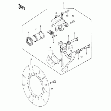 REAR BRAKE ('80 KZY 50-E1)