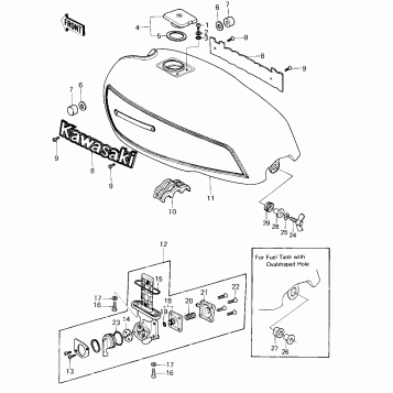 FUEL TANK ('80 KZY 50-E1)