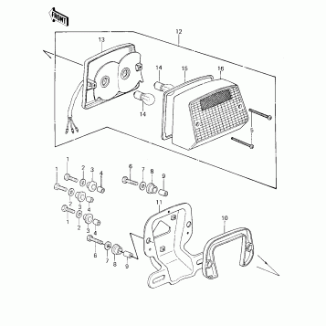 TAILLIGHT ('80 KZY 50-E1)