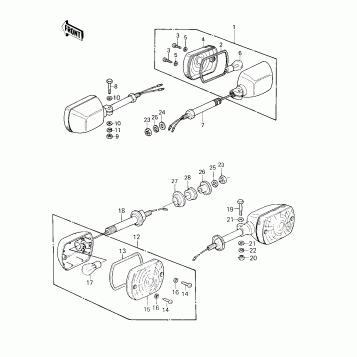 TURN SIGNALS ('80 KZY 50-E1)