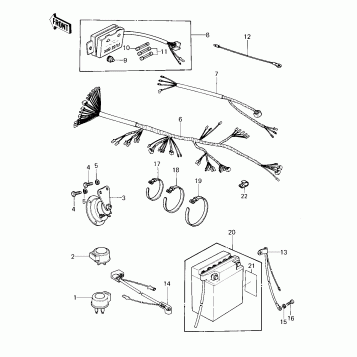 CHASSIS ELECTRICAL EQUIPMENT ('80 KZY 50