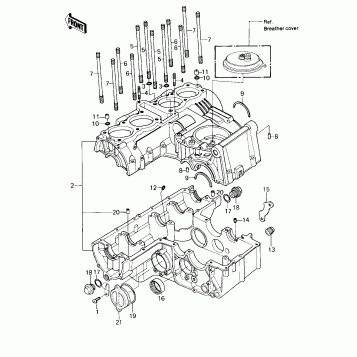 CRANKCASE ('80-'81 A1/A2)