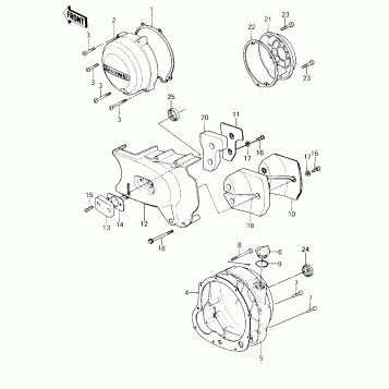 ENGINE COVERS ('80-'81 A1/A2)