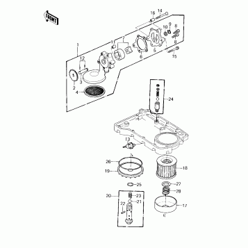 OIL PUMP/OIL FILTER ('80-'81 A1/A2)