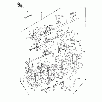 CARBURETOR ASSY ('80-'81 A1/A2)