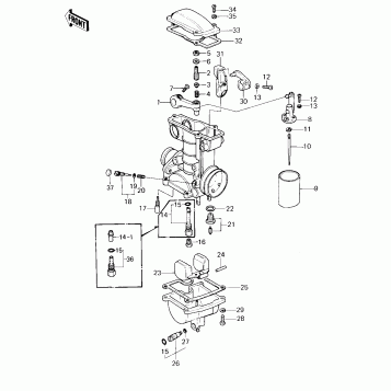 CARBURETOR PARTS ('80-'81 A1/A2)