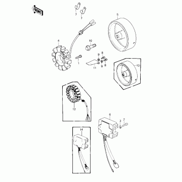 GENERATOR/REGULATOR ('80-'81 A1/A2)