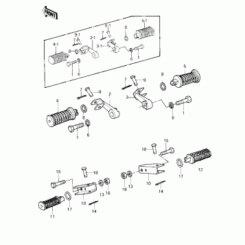 FOOTRESTS ('80-'81 A1/A2)
