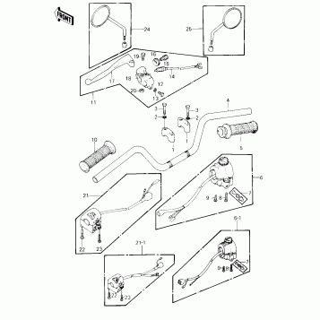 HANDLEBAR ('80-'81 A1/A2)