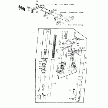 FRONT FORK (KZ550-A1)