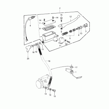 FRONT MASTER CYLINDER (KZ550-A2)