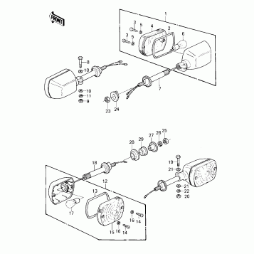 TURN SIGNALS ('80-'81 A1/A2)