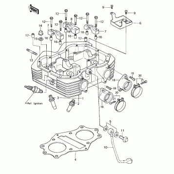 CYLINDER HEAD ('80 D1)