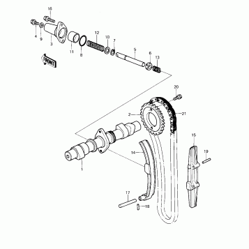 CAMSHAFT/CHAIN/TENSIONER ('80 D1)