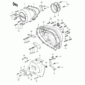ENGINE COVERS ('80 D1)