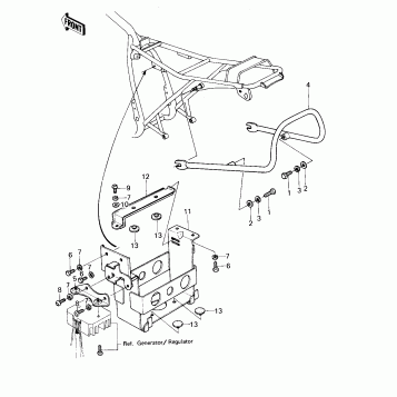 BATTERY CASE ('80 D1)