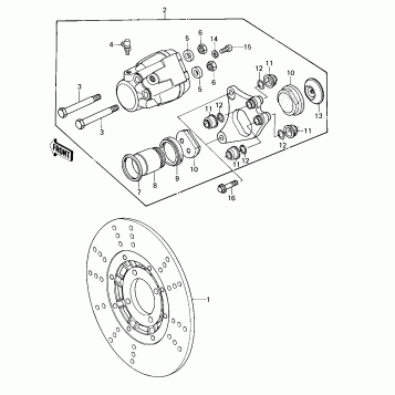 FRONT BRAKE ('80 D1)
