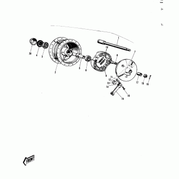 FRONT HUB/BRAKE (G31M)