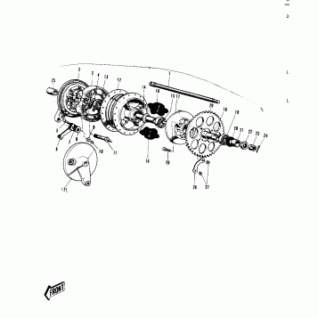 REAR HUB/BRAKE