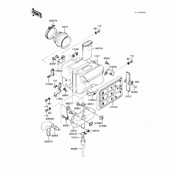 AIR CLEANER (-- F/NO.044975)