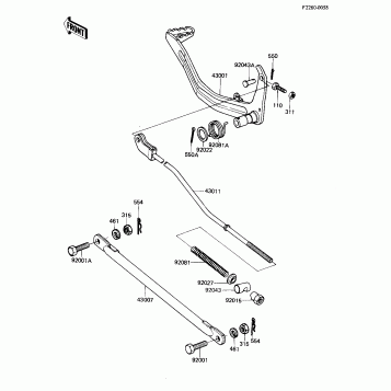 BRAKE PEDAL/TORQUE LINK