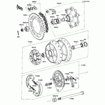 REAR HUB/BRAKE/CHAIN