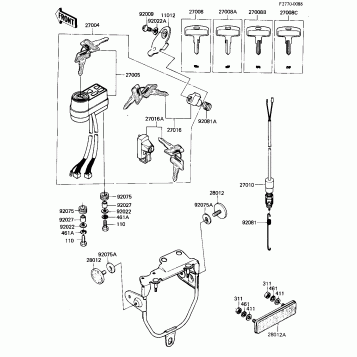 IGNITION SWITCH/LOCKS/REFLECTORS