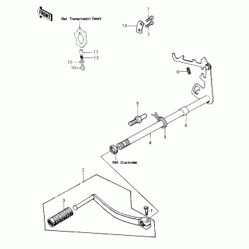 GEAR CHANGE MECHANISM ('80-'81 A7/A8)